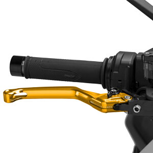 Puig 4120ON BRAKE LEVER 4.0.UNFOLDABLE [GOLD/BLACK] �i�Œ�W���^�C�v�j �v�[�` �u���[�L���o�[