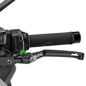 Puig 4210NV CLUTCH LEVER 4.0.FOLDABLE [BLACK/GREEN] �i�|�^�C�v�j �v�[�` �N���b�`���o�[