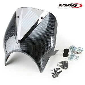 Puig 003CH WINDSHIELD VISION BIKINI COWL [CARBON PRINT/SMOKE] ėp v[` XN[ JE
