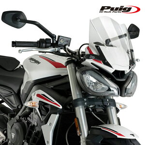 Puig 20432W NEW GENERATION WINDSHIELD SPORT [CLEAR] TRIUMPH STREET TRIPLE S (20-21) STREET TRIPLE R (20-22) v[` XN[ JE