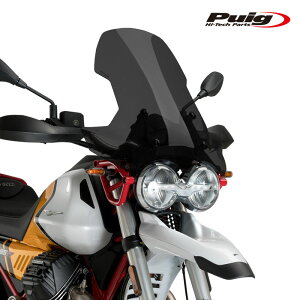 Puig 21176F SCREEN TOURING [DARK SMOKE] MOTO GUZZI V85 EVOCATIVE GRAPHICS (21-23)V85 TT 850 (19-23)�v�[�` �X�N���[�� �J�E��
