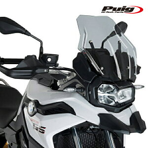 Puig 3768H TOURING-SCREEN [SMOKE] BMW F750GS (18-24) F850GS (18-23) �{���g�Ԋu115mm��p ��160mm�s�� �v�[�` �X�N���[�� �J�E��