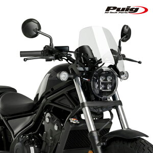 Puig 3829W NEW GENERATION SPORT [CLEAR] HONDA CMX 500 REBEL (17-25) CMX 500 REBEL SE (20-25) �v�[�` �X�N���[�� �J�E��