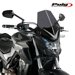 Puig 3657F NEW GENERATION SPORT [DARK SMOKE] HONDA CB500F (16-23) CB400F (16-23) v[` XN[ JE