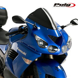 Puig 4057N RACING-SCREEN [BLACK] Kawasaki ZZR1400/ZX14R (06-23) �v�[�` �X�N���[�� �J�E��