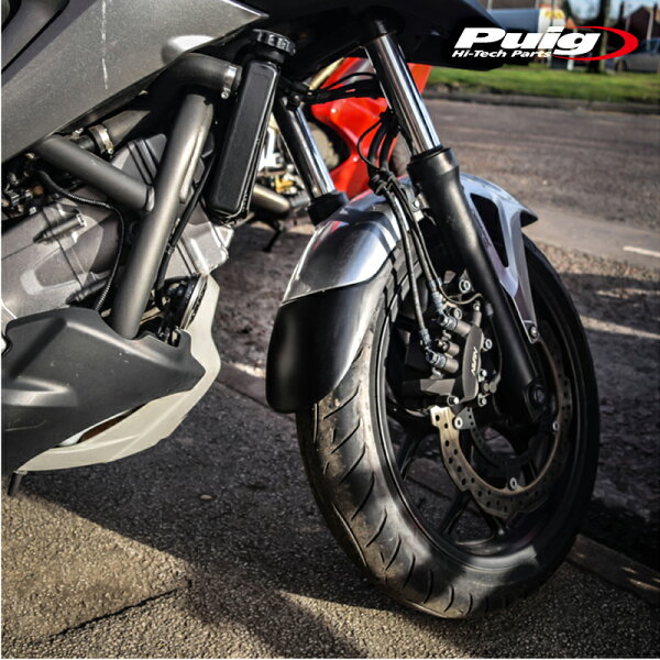 Puig 6418N  EXTEND FENDER FRONT  HONDA NC700S (12-20)  NC700X (12-13)  NC750S (15-20)  NC750X (14-20)  プーチ エクステンドフェンダー