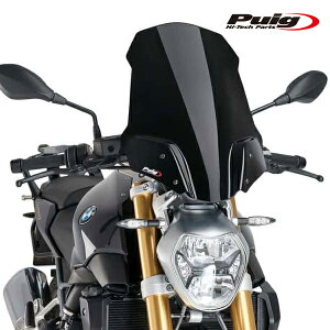 Puig 8165N NEW GENERATION TOURING [BLACK] �X�e�[���� BMW R1200R (15-18) �v�[�` �X�N���[�� �J�E��