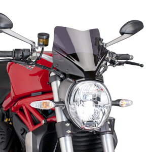 Puig 7013F NEW GENERATION SPORT [DARK SMOKE] DUCATI MONSTER 1200/S(14-21) MONSTER 1200 R(16-20) MONSTER 821(14-20) v[` XN[ JE