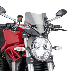Puig 7013H NEW GENERATION SPORT [SMOKE] DUCATI MONSTER 1200/S(14-21) MONSTER 1200 R(16-20) MONSTER 821(14-20) v[` XN[ JE