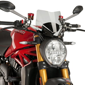 Puig 7013W NEW GENERATION SPORT [CLEAR] DUCATI MONSTER 1200/S(14-21) MONSTER 1200 R(16-20) MONSTER 821(14-20) v[` XN[ JE