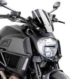 Puig 7592F NEW GENERATION ADJUSTABLE [DARK SMOKE] DUCATI DIAVEL (14-18) v[` XN[ JE