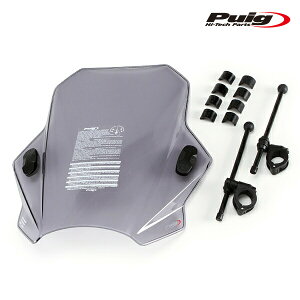 Puig 8088H WINDSHIELD BAT [SMOKE] ėpXN[ CB125R CB1000R CB1300 CB650F XJR1300 GSX-S125 SV650 Z900 790DUKE MONSTER696 etc- v[` XN[ JE