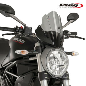 Puig 8900F SCREEN TOURING [DARK SMOKE] DUCATI MONSTER 1200/821(14-20) MONSTER 1200S/1200R(14-20) MONSTER 797(17-20) �v�[�` �X�N���[�� �J�E��