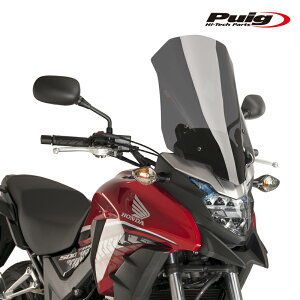 Puig 8901F SCREEN TOURING [DARK SMOKE] HONDA CB500X (16-23) CB400X (16-23) �v�[�` �X�N���[�� �J�E��