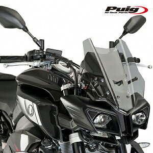 Puig 8917H RACING SCREEN [SMOKE] YAMAHA MT-10 (16-21) MT-10 SP (17-21) �v�[�` �X�N���[�� �J�E��