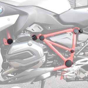 Puig 9333N CHASSIS CAPS [BLACK] BMW R1200R (15-18) R1200RS (15-18) R1250R (18-25) R1250RS (19-25) �v�[�` �t���[���L���b�v�@�V���V