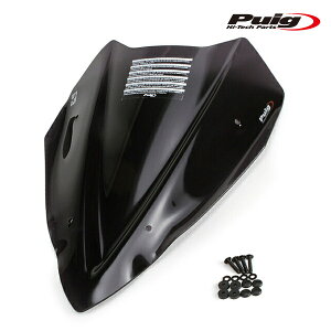 Puig 9474FSCREEN V-TECH SPORT[DARK SMOKE]YAMAHA X-MAX 125(18-22)X-MAX 300(17-22)X-MAX 400(18-23) v[` XN[ JE