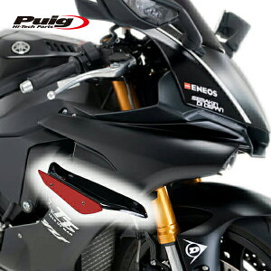 Puig 9766R SIDE SPOILER WINGLET [RED] YAMAHA YZF-R1 (15-19) YZF-R1M (17-19) �v�[�` �T�C�h�X�|�C���[ �E�C���O���b�g �_�E���t�H�[�X