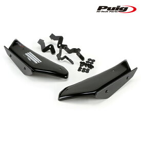 Puig 9882N SIDE SPOILER WINGLET [BLACK] Kawasaki ZX-10R (11-20) ZX-10RR (17-20) ZX-10R SE (18-20) ZX-10R KRT REPLICA (18-20) プーチ サイドスポイラー ウイングレット ダウンフォース