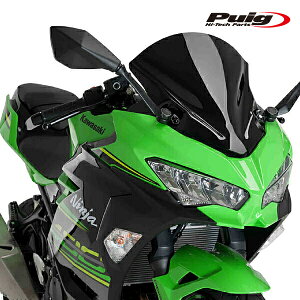 Puig 9976N RACING-SCREEN [BLACK] Kawasaki Ninja 400/250 (18-24) NINJA 7 HYBRID (24-25) v[` XN[ JE