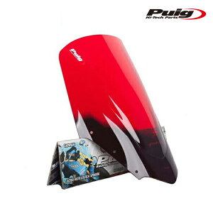 Puig 4061R RACING-SCREEN [RED] YAMAHA FZ1 FAZER(06-15) �v�[�` �X�N���[�� �J�E��