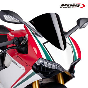 Puig 5990N RACING-SCREEN [BLACK] DUCATI 1199 PANIGALE/S (12-14) 1199 PANIGALE R (15-17) �v�[�` �X�N���[�� �J�E��