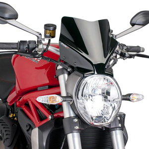 Puig 7013N NEW GENERATION SPORT [BLACK] DUCATI MONSTER 1200/S(14-21) MONSTER 1200 R(16-20) MONSTER 821(14-20) v[` XN[ JE