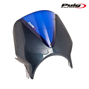Puig 003CA WINDSHIELD VISION BIKINI COWL [CARBON PRINT/BLUE] ėp v[` XN[ JE