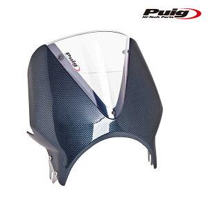 Puig 003CW WINDSHIELD VISION BIKINI COWL [CARBON PRINT/CLEAR] ėp v[` XN[ JE