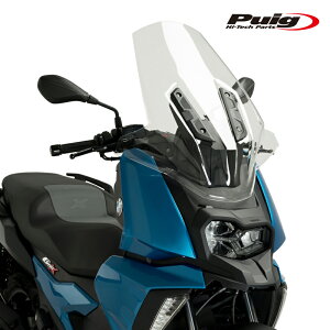 Puig 20732W SCREEN V-TECH LINE [CLEAR] BMW C400X (18-25)�v�[�` TOURING �X�N���[�� �J�E��