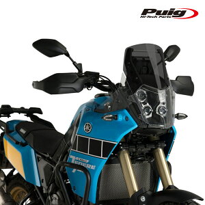 Puig 20834F RACING SCREEN [DARK SMOKE] YAMAHA TENERE 700 (19-24) TENERE 700 RALLY EDITION (21-24) v[` XN[ JE