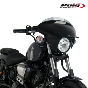Puig 21077H BATWING SML WINDSHIELD SPORT [SMOKE] YAMAHA XV950 (14-19) XV950R (14-20)(22-23) v[` EChV[h obgECO SML