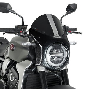 Puig 3143N RETRO SEMI FAIRING [CARBON PRINT/BLACK] HONDA CB1000R NEO SPORTS CAFE (18-20) v[` XN[ JE