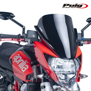 Puig 5249N RACING-SCREEN [BLACK] apliria SHIVER750 (10-16) �v�[�` �X�N���[�� �J�E��
