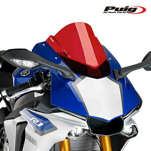 Puig 7648R RACING-SCREEN [RED] YAMAHA YZF-R1 (15-19) YZF-R1M (16-19) �v�[�` �X�N���[�� �J�E��