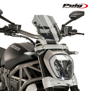 Puig 8921H NEW GENERATION ADJUSTABLE [SMOKE] DUCATI X DIAVEL (16-18) �v�[�` �X�N���[�� �J�E��