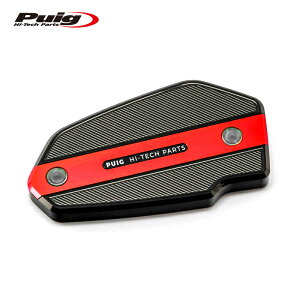 Puig 9275R BRAKE-CLUTCH FLUID TANK CAP tg E [RED] Kawasaki ER-6f (09-16) etc. U[o[^NLbv
