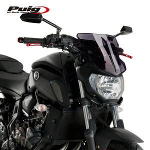 Puig 20337F WIND SCREEN FLANKERyDARK SMOKEzYAMAHA MT-07 (17-20) MT-09 (13-16) v[` ėp XN[ JE