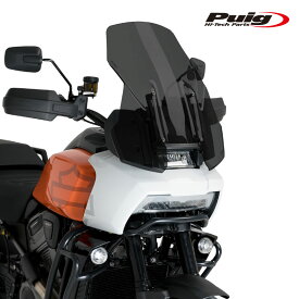 Puig 20840F SCREEN TOURING [DARK SMOKE] Harley Davidson PAN AMERICA RA1250 (21-23) PAN AMERICA SPECIAL RA1250S (21-23) プーチ スクリーン カウル