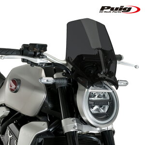 Puig 20862F NEW GENERATION SPORT [DARK SMOKE] HONDA CB1000R NEO SPORTS CAFE (21-25) CB1000R BLACK EDITION (21-25) v[` XN[ JE