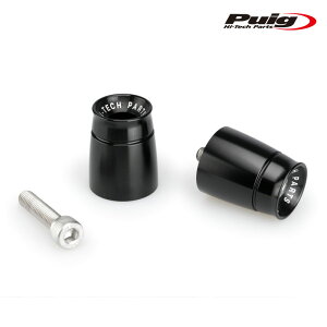 Puig 21008N SHORT BAR ENDS WEIGHTS WITH RIM [BLACK] KAWASAKI ELIMINATOR 500 (24-25) etc. nho[Gh v[`