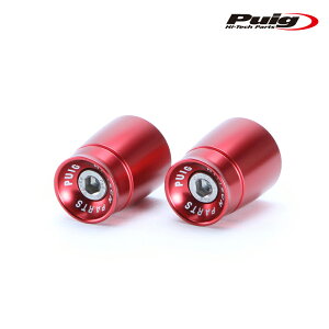 Puig 21008R SHORT BAR ENDS WEIGHTS WITH RIM [RED] KAWASAKI ELIMINATOR 500 (24-25) etc. nho[Gh v[`
