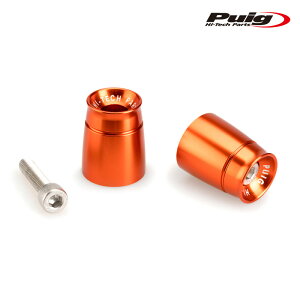 Puig 21008TSHORT BAR ENDS WEIGHTS WITH RIM [ORANGE] KAWASAKI ELIMINATOR 500 (24-25) etc. nho[Gh v[`