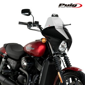 [期間限定25%OFF]Puig 21058H BATWING SML WINDSHIELD TOURING 【SMOKE】 Harley-Davidson STREET 750 XG750 (17-20) プーチ ウインドシールド バットウイング SML
