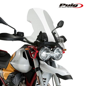 Puig 21176W SCREEN TOURING [CLEAR] MOTO GUZZI V85 EVOCATIVE GRAPHICS (21-23)V85 TT 850 (19-23)�v�[�` �X�N���[�� �J�E��