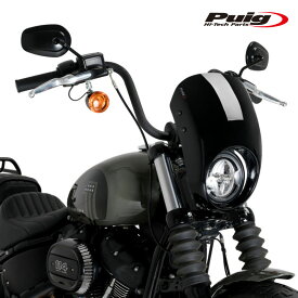Puig 21216N SEMIFARINGS ANARCHY [BLACK] Harley Davidson SOFTAIL STREET BOB FXBB (21-23) プーチ セミフェアリング