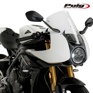 Puig 21262W RACING-SCREEN [CLEAR] TRIUMPH SPEED TRIPLE 1200RR (22-25) �v�[�` �X�N���[�� �J�E��