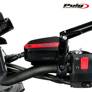 Puig 9275R BRAKE-CLUTCH FLUID TANK CAP tg E [RED] Kawasaki ER-6f (09-16) etc. U[o[^NLbv