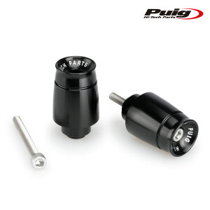 Puig 21009N SHORT BAR ENDS WEIGHTS WITH RIM [BLACK] HONDA CB1000R (08-16) CB1000R BLACK EDITION (21-25) nho[Gh v[`