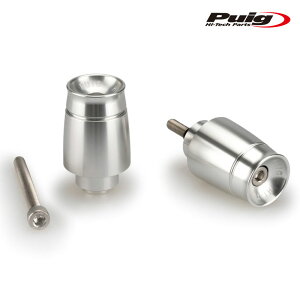 Puig 21009P SHORT BAR ENDS WEIGHTS WITH RIM [SILVER] HONDA CB1000R (08-16) CB1000R BLACK EDITION (21-25) �n���h���o�[�G���h �v�[�`